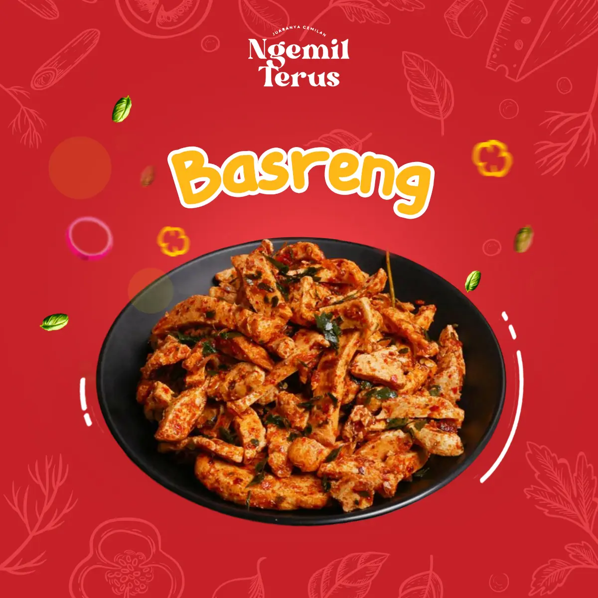 Ngemil Terus | [Jumbo 250gr] Basreng Keripik Kaca Seblak Makaroni Kulit Usus Crispy Pedas Kering