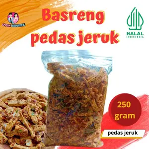 snacks basreng 250 gram pedas BEST SELLER ( COD )  food OYUN KRIUKZZ goreng keripik goreng keripik food Kering