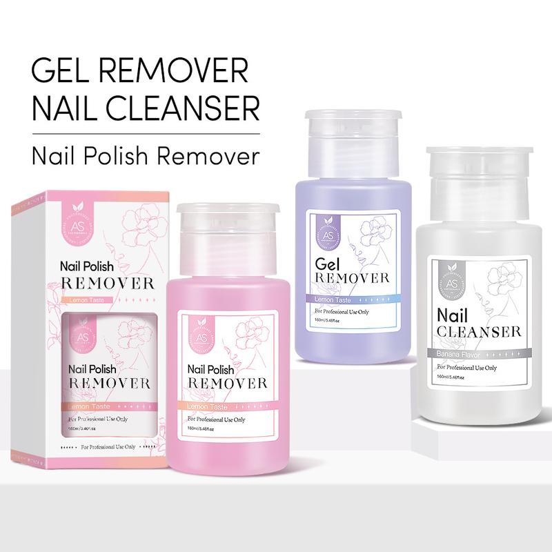 AS New nail art push bottle cleaning water nail polish remover without hurting nails cleaning liquid dedicated 1