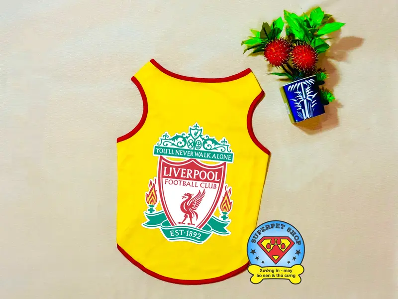 ÁO THÚ CƯNG IN LO GO CLB LIVER.POOL ĐỎ - VÀNG 3