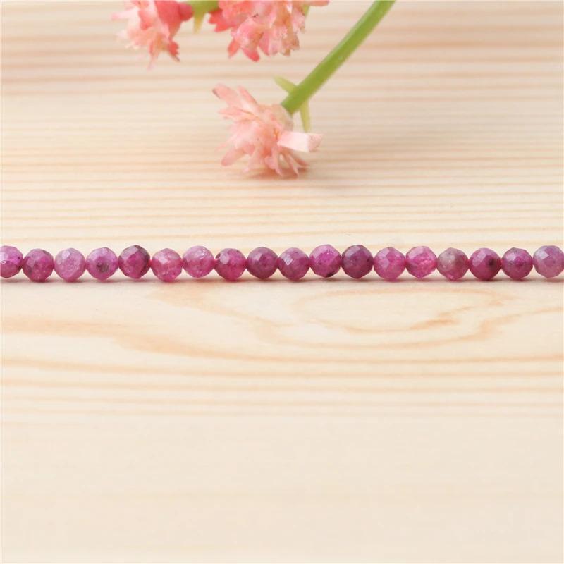 Product Introduction of Natural Stone Garnet Rudy Citrine Malachite Opal Tourmaline  Round Faceted Beads Size 2 3 4MM For Jewelry Making Diy Bracelet 26