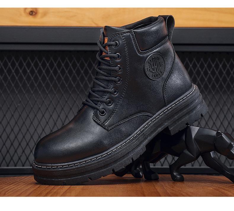 Product Introduction of But Martin, untuk Lelaki, Kakitangan Boots 2024 Musim Luruh dan Musim Sejuk, Perkakas, Kalis Air, Tidak Licin, Sesuai untuk Kasut Kembara, Tapak Pembinaan, Rintangan Haus, Kasut Perlindungan Buruh,microfiber leather kalis air kasut keselamatan Shoes 21