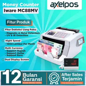 Money Counter mesin alat penghitung uang Iware MC88MV