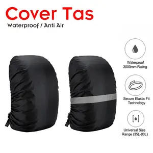 Jas Hujan Tas Ransel | Cover Tas Waterproof Backpack Cover Pelindung Tas Kapsitas 20-80L