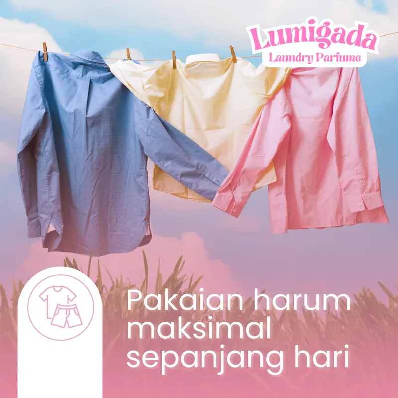 PARFUM LAUNDRY Lumigada Pewangi Pakaian Tahan Lama Berkualitas isi 1 Liter 3
