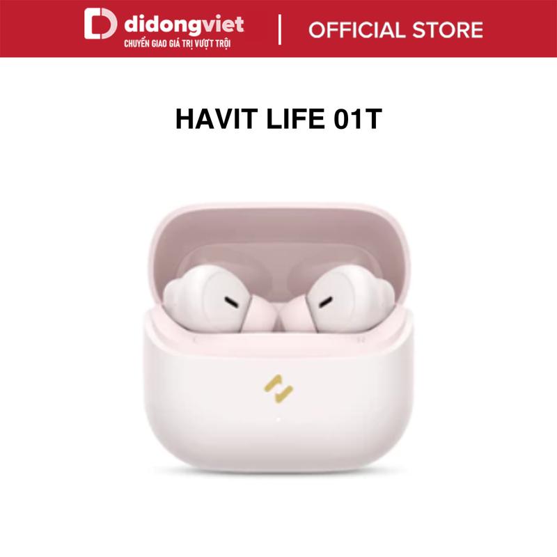 Tai Nghe TWS HAVIT LIFE 01T TW982, BT 5.4 Gọn Nhẹ, Màng Loa 13mm, Công Nghệ AI Khử Ồn, Nghe Đến 33H - Hàng Chính Hãng Bluetooth Earphone