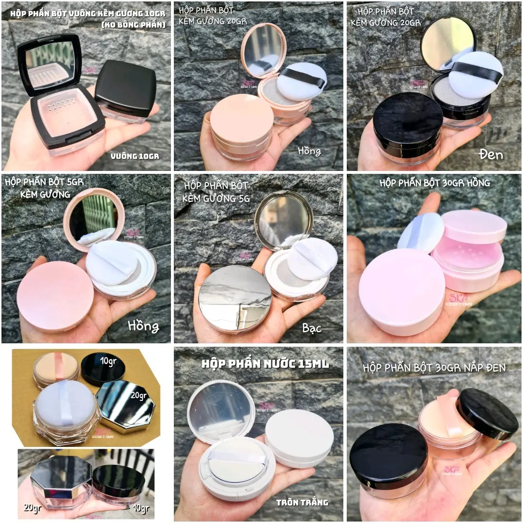 [Nhiều size] HỘP PHẤN BỘT - PHẤN NÉN