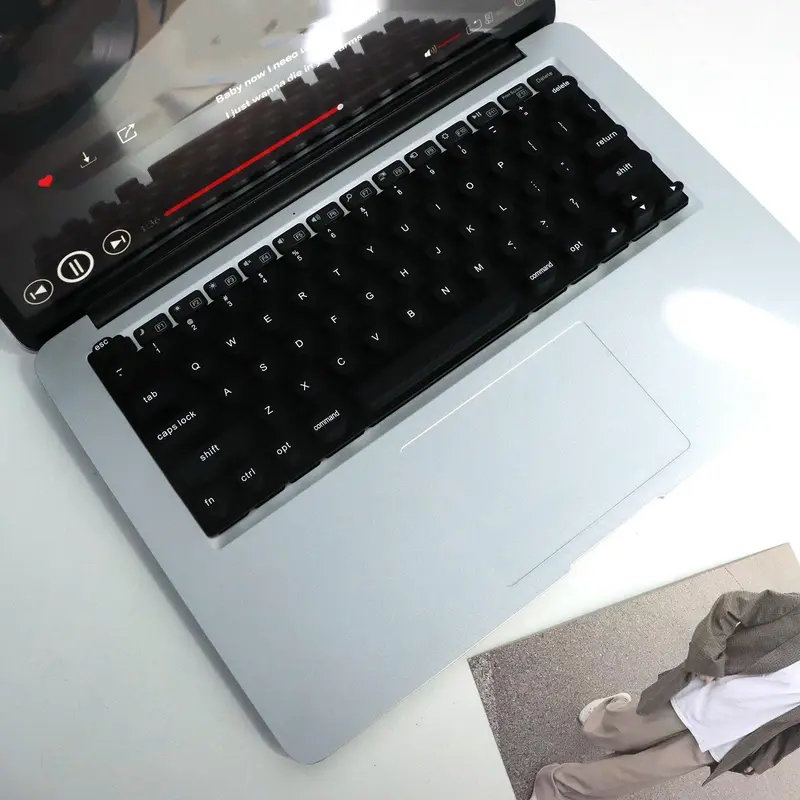 Silicone Keyboard Protector Cover for Long Nails, Portable Silicone Keyboard Cover for Laptop Computer, Easy Typing & Cleaning Keyboard Cover 7