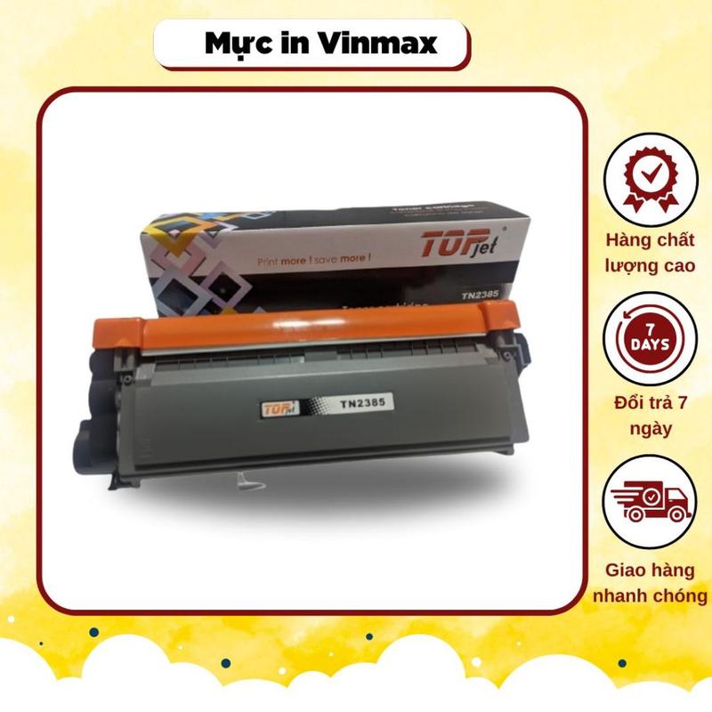 Hộp Mực In Topjet TN2385 cho Brother HL-L2321D L2361DN L2366DW MFC-L2701D L2701DW