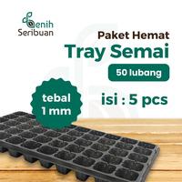Gambar Paket Tray Semai 5 pc Pot Tray Tebal 1 MM Lubang 50 Media Tanam Semai Benih - Benih Seribuan - PAKET TRAY SEMAI 50 dari Benih Seribuan Kab. Boyolali 1 Tokopedia