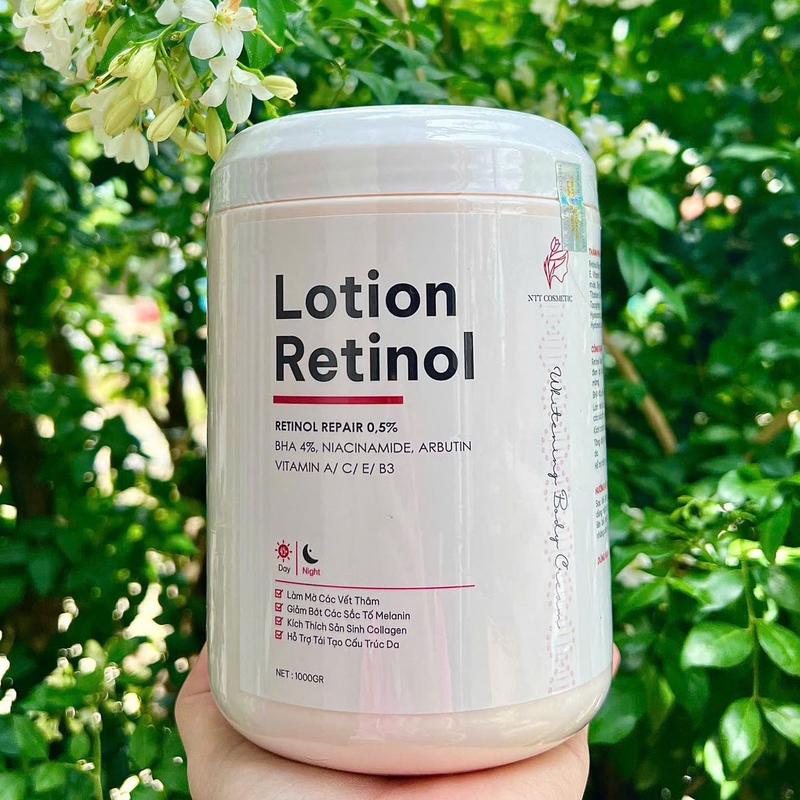 1KG LOTION RETINOL - KEM BODY DƯỠNG TR.ẮNG CAO CẤP (Dưỡng Da Body)