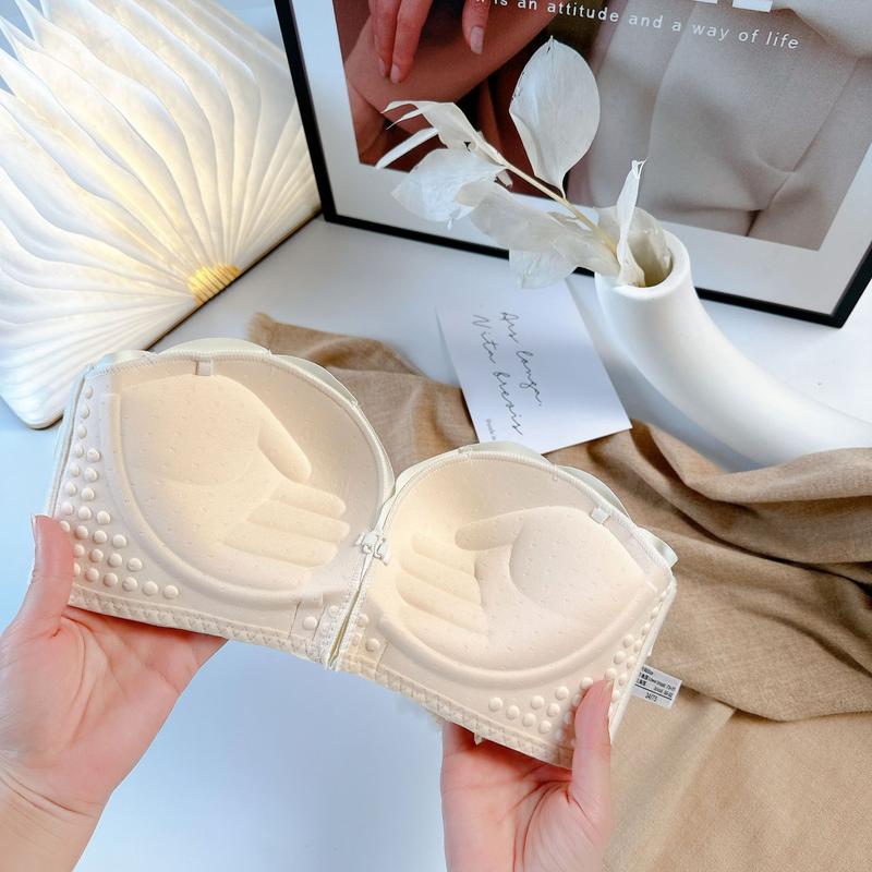 Product Introduction of Underwear, women's, front buckle, no straps, push-up, no-trace, seamless, wrapped chest, bra, non-slip, breathable and comfortable, no bunching, comfortable, suitable for spring, summer, autumn winter, very beautiful 26