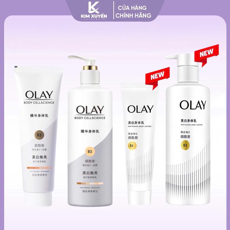 Sữa dưỡng thể Olay B3 Vitamin C Bright Ultra Whitening - Nội Địa Trung Dưỡng Da Body Women Nữ
