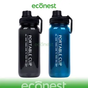 Econest Botol Minum Portabel Cup 1000ml Botol Air Sporty Tanpa Sedotan Botol Air Minum BPA Free