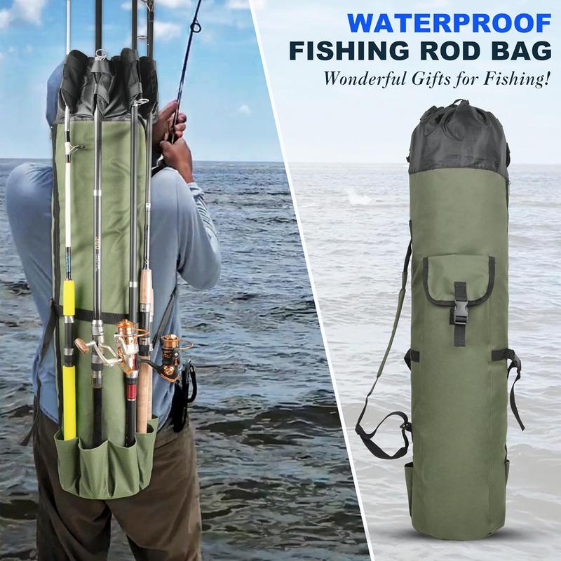 Product Introduction of Outdoor Cylinder Fishing Bag, Portable Fishing Rod Storage Bag, Multifunctional Fishing Rod Bag, Fishing Gear Storage Bag 5