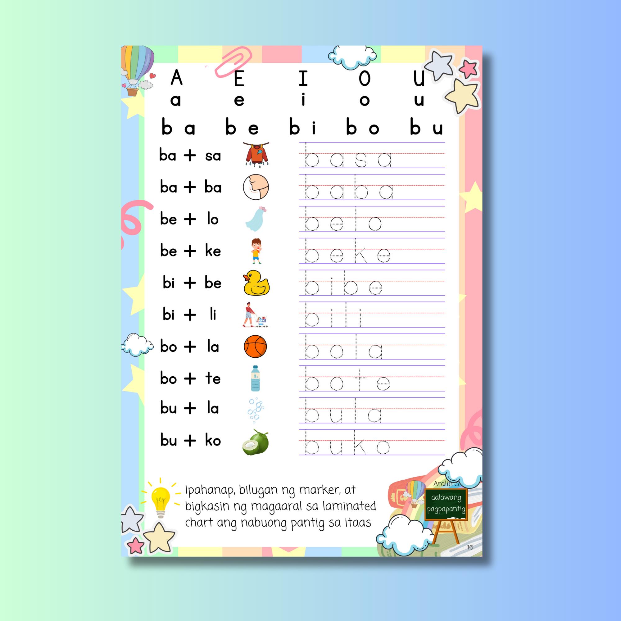 Panimulang Pagbasa sa Tagalog Reading for Beginners workbook for ...