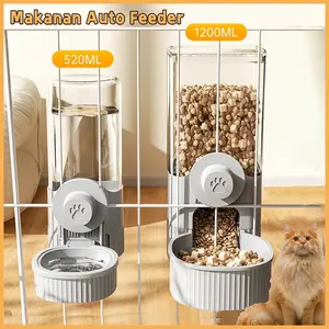 Tempat Makan Minum Kucing Gantung Dispenser Makanan Anjing Auto Feeder Tempat Makan Minum Hewan Anjing Kucing Gantung