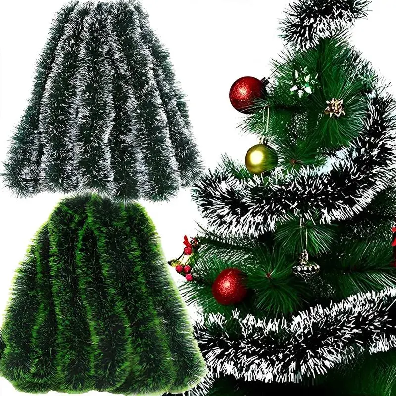Vòng Hoa Thiếc Giáng Sinh, Dài 200 cm, Sáng Bóng, Đuôi Ruy Băng Hoa, Đồ Trang Trí Cây Thông Noel, Đồ Dùng Trang Trí Tiệc, Thích Hợp Cho Sinh Nhật Và Đám Cưới que  đốt Tranh