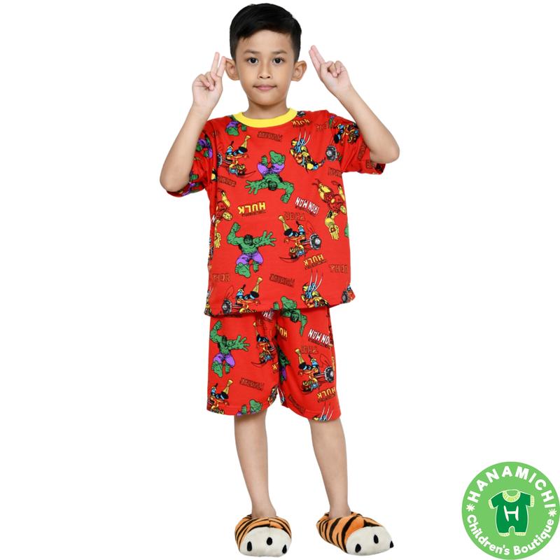 Kiminori RINE.ST Setelan Baju Anak Lengan Pendek Celana 7