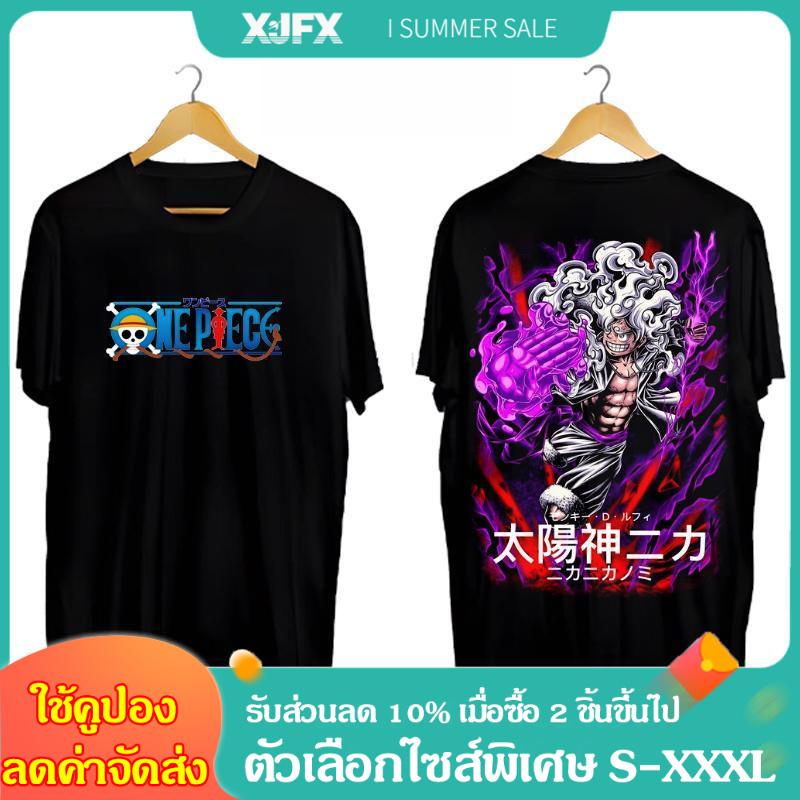 เสื้อยืด Anime One Piece LUFFY สำหรับผู้ชาย ไซส์ใหญ่ เทรนด์สตรีท เสื้อยืด Unisex
