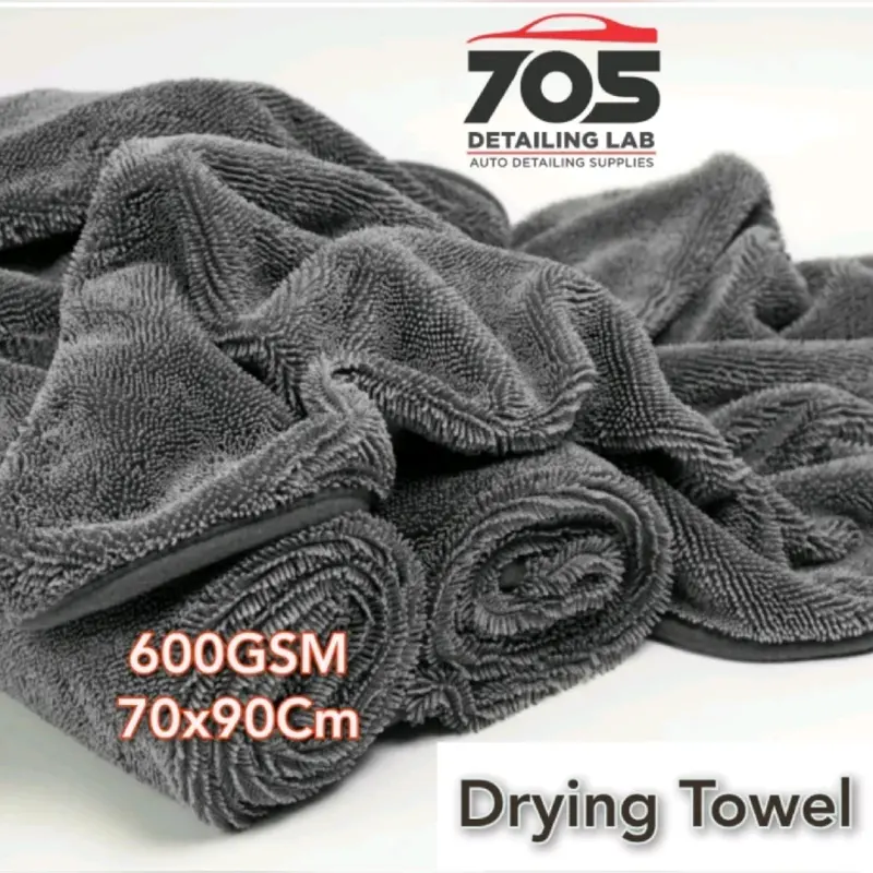 Microfiber Drying Towel Mobil Motor - Twisted Loop 600GSM - 70x90 cm 0