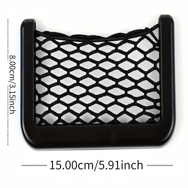 Car Seat Back Storage Net Bag, 1 Count Car Seat Back Organizer, Universal Car Interior Accessories for Stowing & Tidying 1