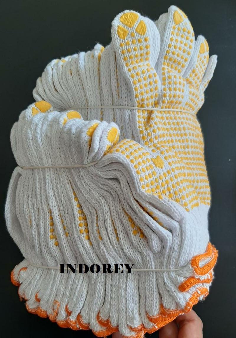 Product Introduction of Sarung Tangan Rajut Dot Bintik Warna Putih Isi 1 lusin (12) pasang Adem Tebal Nyaman Dipakai Gloves 1