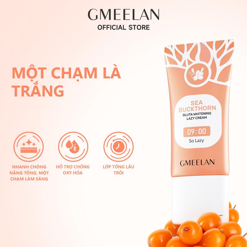  GMEELAN Kem Lười Biển Gluta 30g Chăm Sóc Da Skincare Trang Điểm Nhanh Chống Trắng Siêu Chống Oxy Hóa 