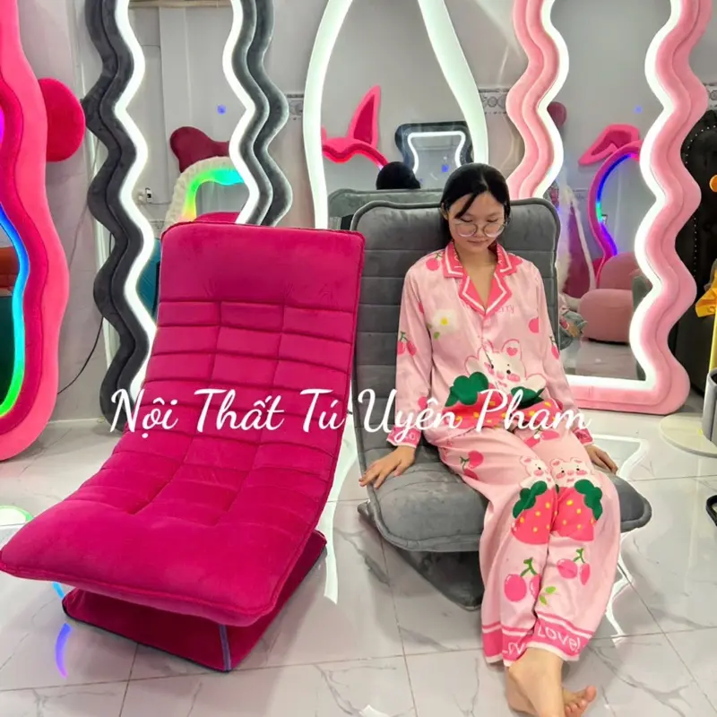 Ghế Xoay 360 độ gập 5 cấp độ  - tuỳ chỉnh tiện lợi nằm thư giãn đọc sách- Hàng Loại 1