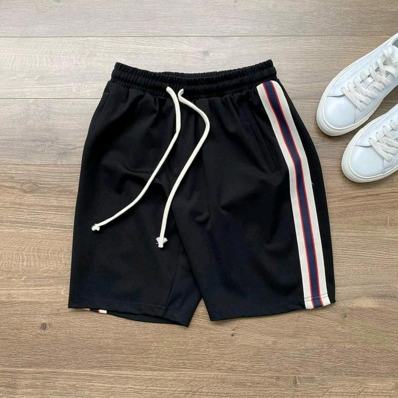 Quần ngố thun nam kẻ sọc , Quần short kẻ sọc chất Umi nam