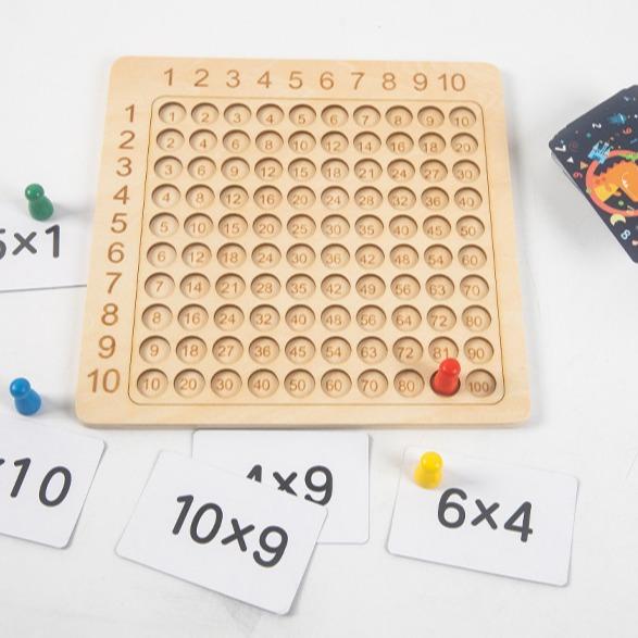 Beringin Toys Multiplication Board Game / Mainan Berhitung Anak / Mainan Edukasi Anak / Belajar Berhitung Kayu 6