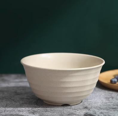 4 cái/bộ rơm lúa mì bát tròn hộ gia đình bát salad Bát thân thiện với môi không thể phá vỡ trẻ em rơm lúa mì bát đặt bát nhỏ 3