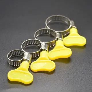 Cổ dê có tay, quai nhê tay bướm đủ size -Đai xiết inox có tay vặn nhiều cỡ ,Cổ dê tay bướm 0