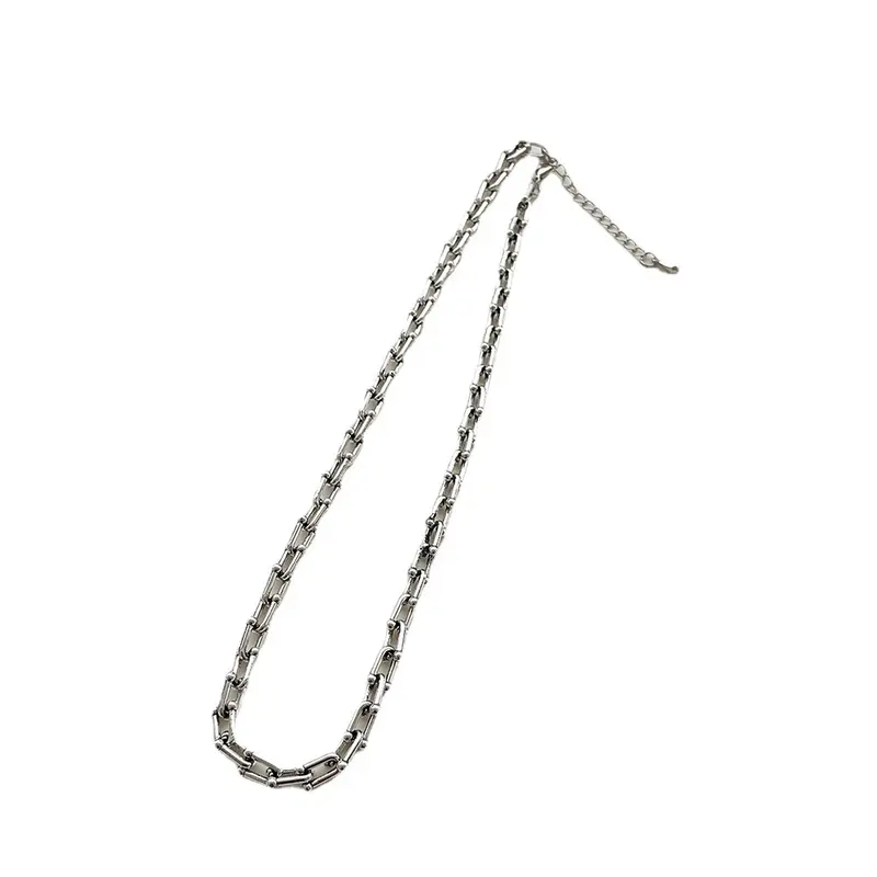 Vòng Cổ Dây Chuyền Kim Loại, Mặt Dây Chuyền Hình Chữ U, Dành Cho nam Và Nữ, Trang Sức safetypin accessory vòngcổ nam safetypins chínhhãng 4