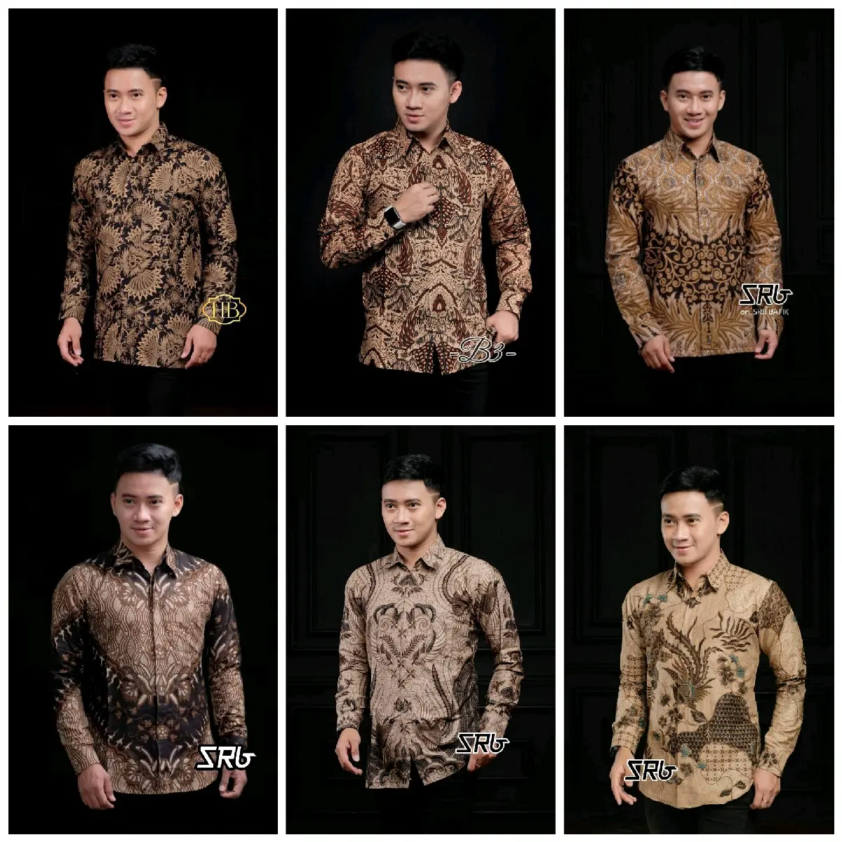 KEMEJA BATIK PRIA KATUN LENGAN PANJANG WARNA COKLAT UKURAN M, L, XL, XXL, 3XL baju formal Muda motif  seragam  kantor  Pekalongan