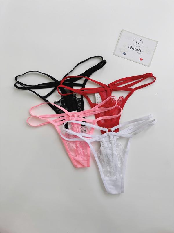 Quần lót ren nữ  lọt khe mềm mại, thiết kế phối dây hông đẹp xuất sắc iBra's Store i147