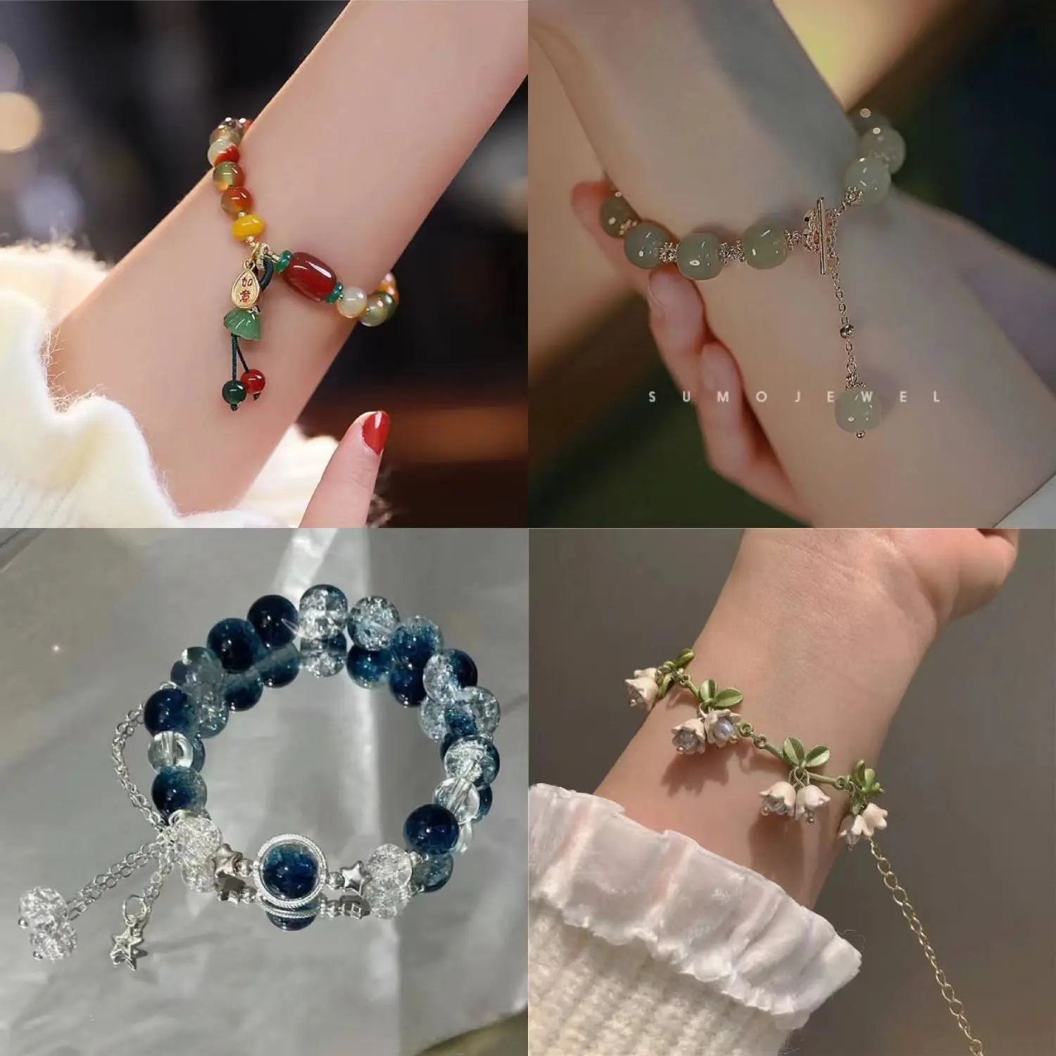 Ins Xiaohongshu Special-Interest Design Girlfriends National Style Gold Silk Bell Pendant Girlfriends Bracelet Bracelet Special Gift