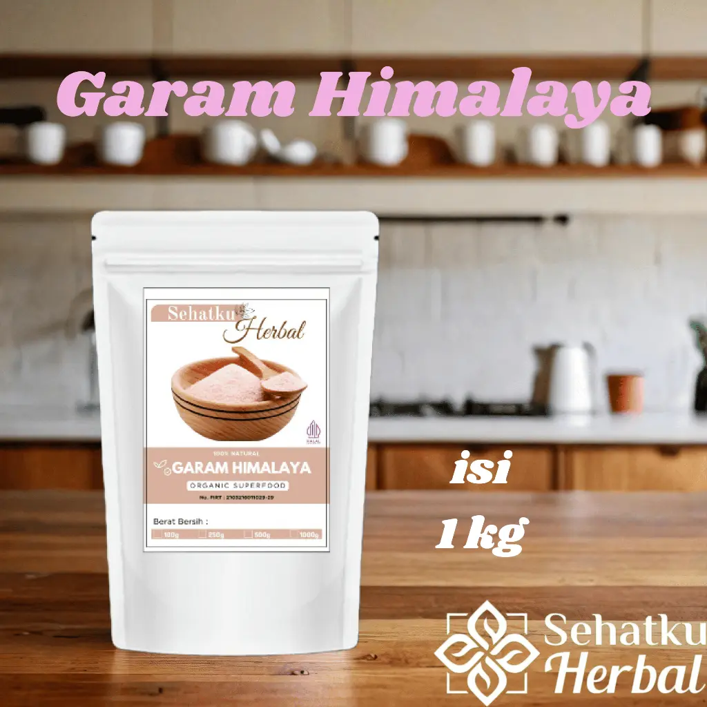 Sehatkuherbal Garam Himalaya 1 Kg : Himalayan  Pink Salt