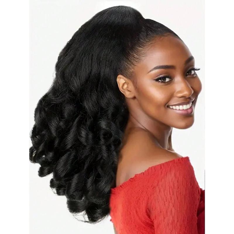 Yaki Cury Wave Ponytail Extension Drawstring Ponytail For Women ...