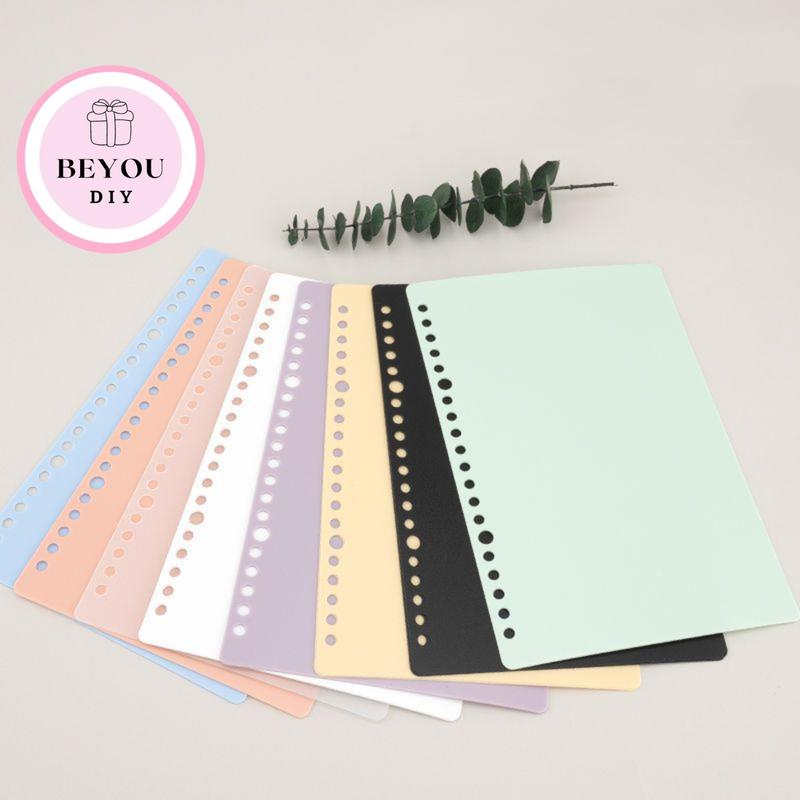 Bìa Còng Rời Đục Lỗ Cho Sổ Còng, Bìa Lá Nhựa Nhiều Màu Làm Planer Sổ Còng Khổ A4, B5, A5 - BEYOU