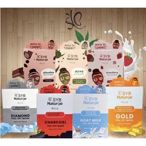 SYB NATURGO Peel Off Mask Box Isi 10 PCS Mencerahkan Kulit sensitif Kulit Kering Masker