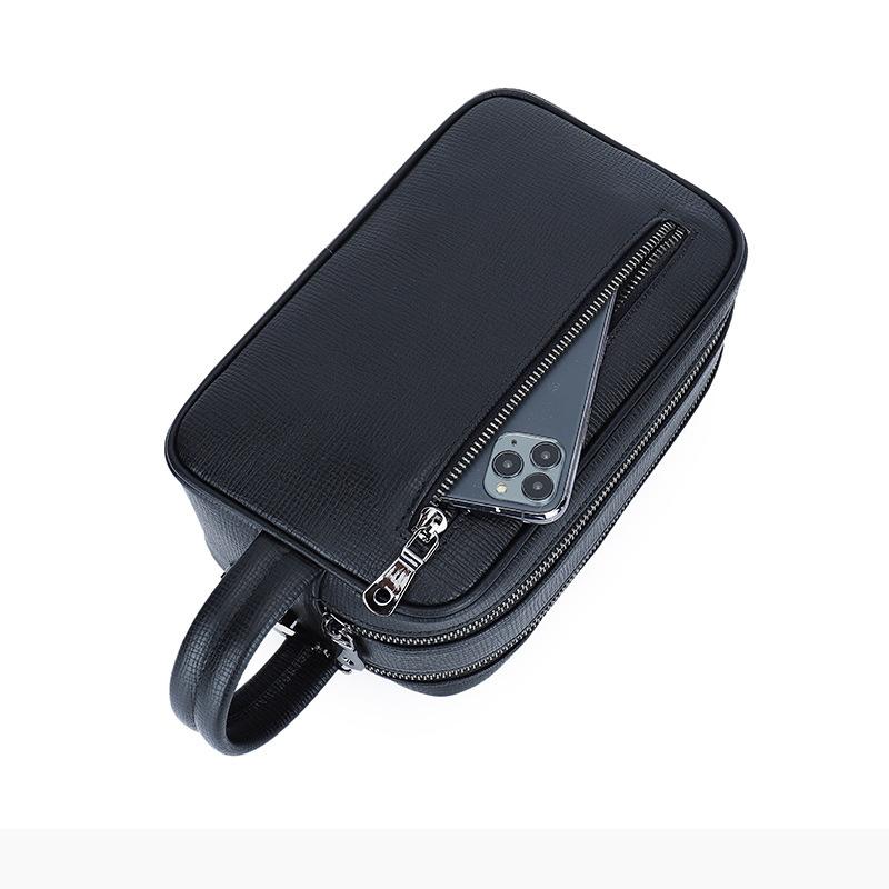 Liinz Clutch Hộp Cầm Tay Da Bò Nam Khoá Số L1041