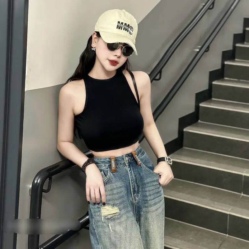 Quần Jean Nữ Ống Suông Rộng Phối Đai Kiểu Lưng Cao Nâng Mông S2 Women - Mẫu Mới - Pants 8