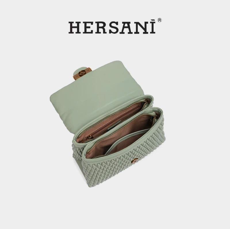 Product Introduction of HERSANI HS8002 - Túi Xách Nữ 2024 HERSANI Màu Xanh Mint Phong Cách Sang Trọng. Bag Da Đeo Chéo, Đeo Vai, Dễ Phối Đồ 5