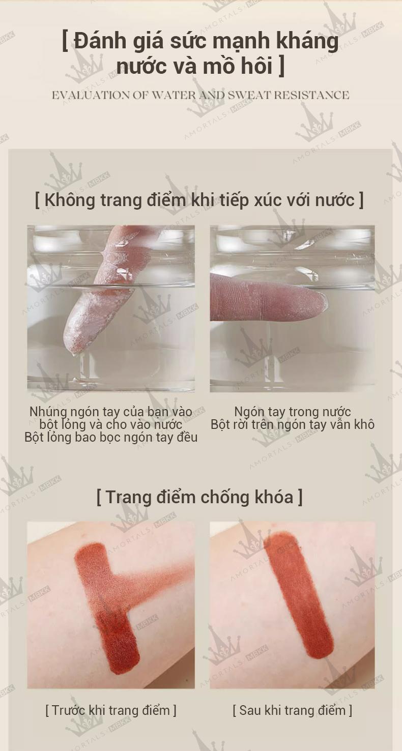 Product Introduction of Phấn phủ AMORTALS Phụ kiện tùy chọn Trang điểm kiểm soát dầu bằng lụa độ nét cao Trang điểm lâu trôi Giao hàng tận nơi nhanh chóng Cosmetic Makeup Brush Cleaners Mỹ Phẩm Women Nữ 5