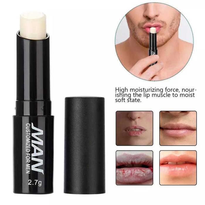 Product Introduction of Mens Lip Balm Long Lasting Moisture Hydration Lighten Lip Lines Anti-dry Lip Lipstick Men's Cosmetics Lips Skin Care Products 7