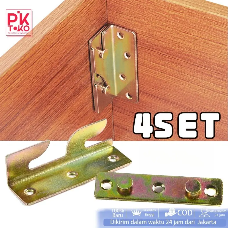 Hak Ranjang Kayu/Engsel Ranjang Lipat/Siku Ranjang Stainless/ Bed Fitting