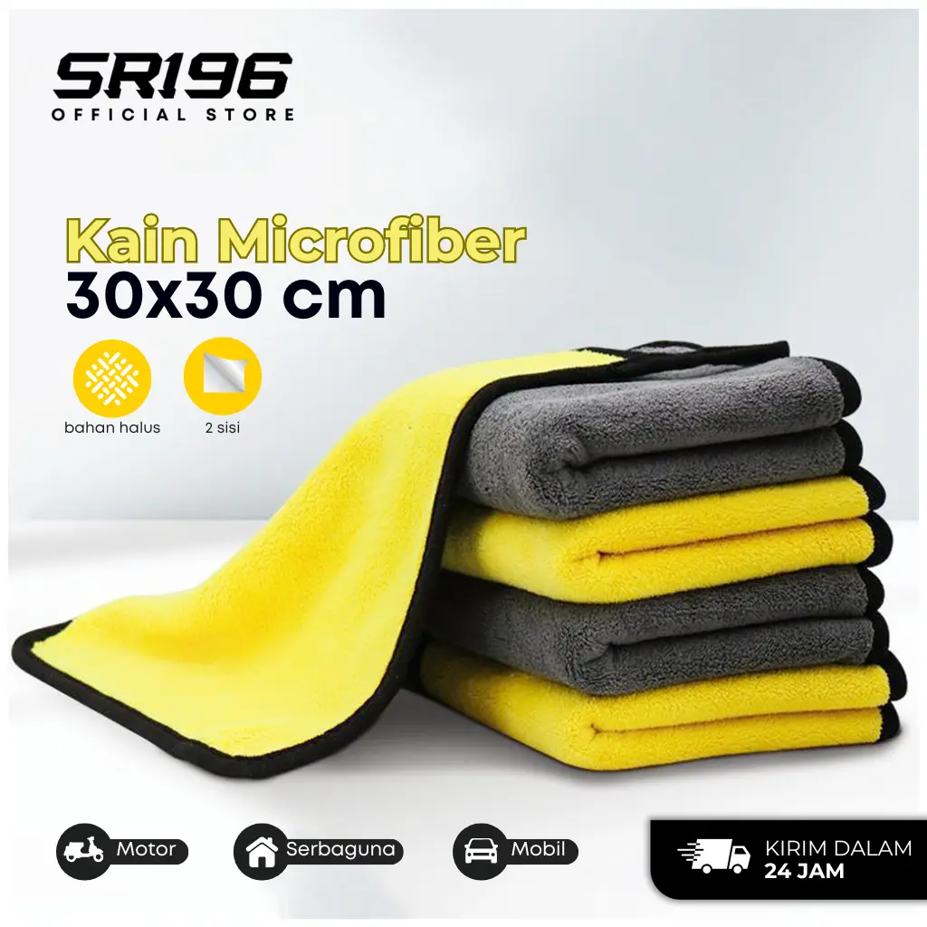 kain lap microfiber super halus lembut 30x30 Cleaning