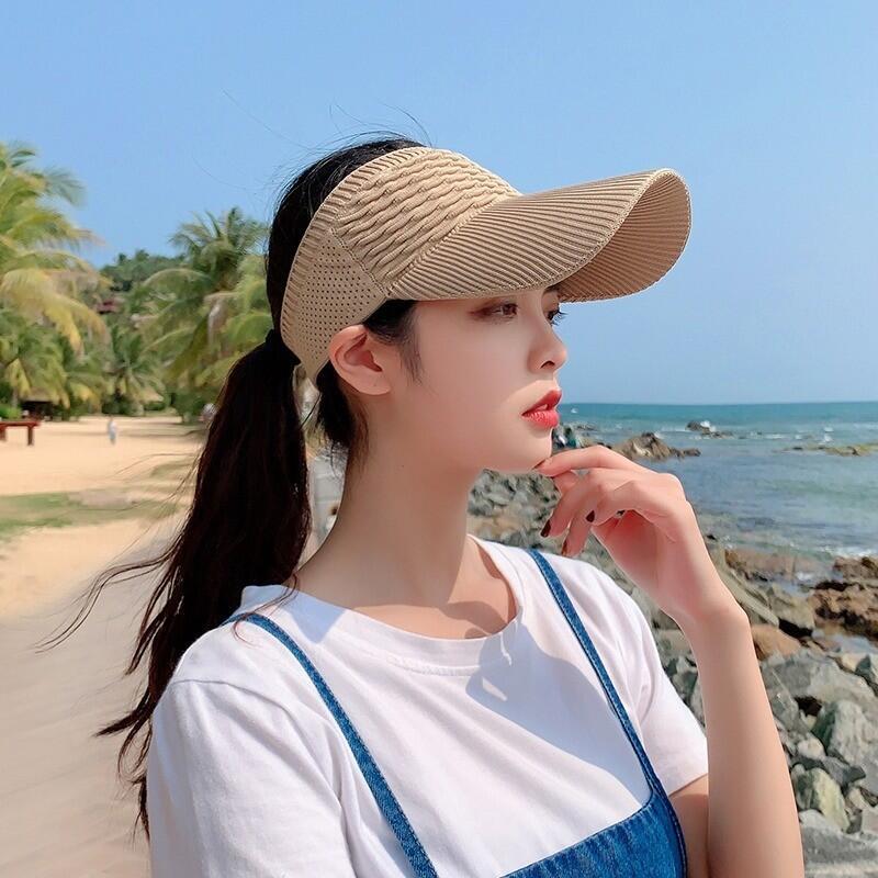 Product Introduction of Eave Protection for Women Anti-UV, Adjustable, Foldable Empty Top Hat Large Brim Sun Caps - Travel Visor Sunshade Beach Cap 49