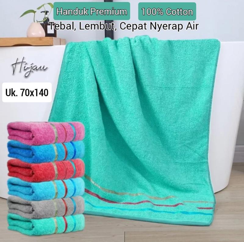 Handuk Mandi Dewasa Cotton Jumbo Tebal Nyerap Air Handuk Katun Pria dan Wanita 8